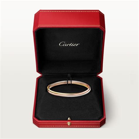 trinity bracelet cartier colors|cartier bracelet trinity size guide.